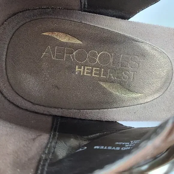 Aerosoles Soundsystem nude peep toe wedge shooties,, 7.5M - Picture 7 of 11